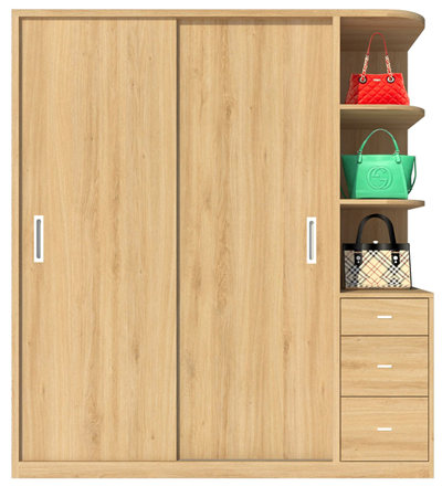 Tủ quần áo gỗ GMDF16 rộng 200 cm cao 200 cm sâu 52 cm giá rẻ tại hà nội 