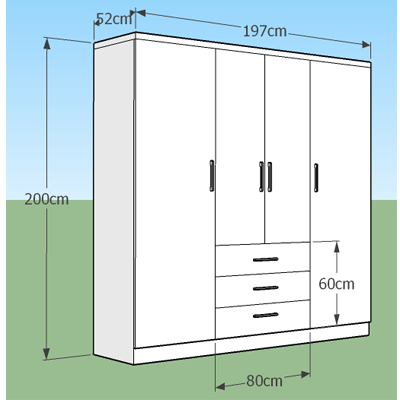 thiết kế chi tiêt Tá»§ quần áo gá»— ép GMDF01 vá»›i kÃch thước rá»™ng 197 dà i 200 sâu 52 sâu được thiết kế bởi nhà sản xuất Sigviet bán lẻ bán buôn trên thị trưá»ng Hà Ná»™i.