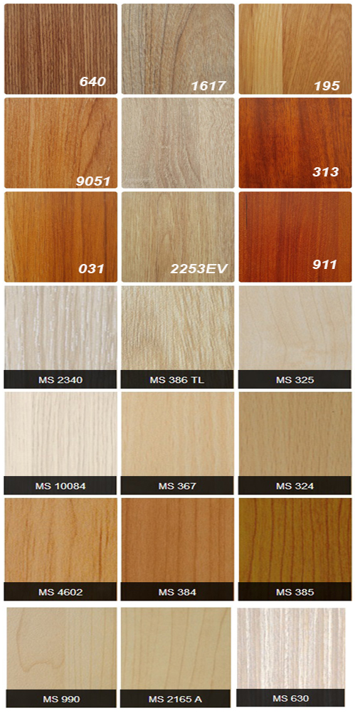 Bảng mầu gỗ ép công nghiệp MDF vân đẹp