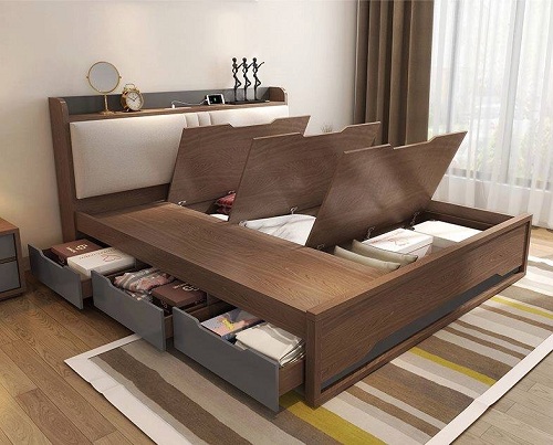 giưá»ng ngá»§ gá»— ép công nghiệp mdf 1m6x2mx30cm