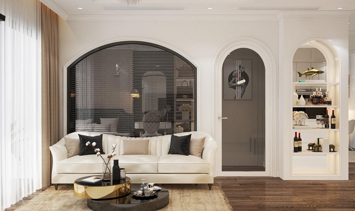 Thiết kế nội thất căn hộ 2 phòng ngủ Vinhome Symphony sài đồng long biên