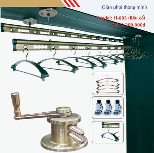 Già n phơi thông minh H-003 rêu cổ 2 thanh