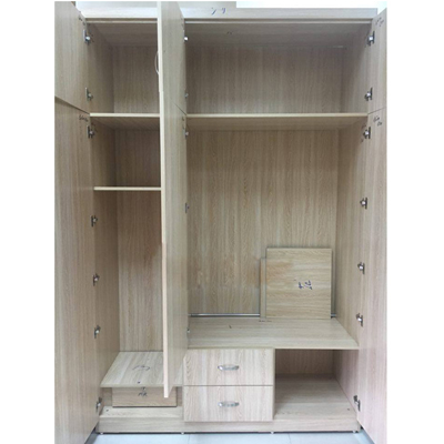 Tủ quần áo gỗ công nghiệp 2 buồng chính ba cánh mở bản lề