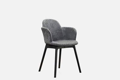 ghế sảnh căn hộ khách sạn quán cà phê mầu xám S+S011