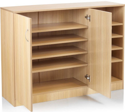 Tủ đựng giầy 1m2 gỗ công nghiệp 2 cánh GTG09 vân sồi