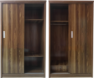 hình Ảnh thực tế tủ quần áo gỗ ép mdf vân gỗ óc chó
