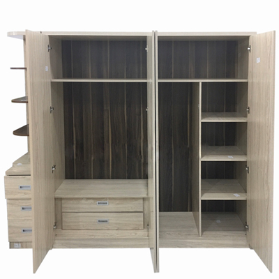 nội thất ngăn trong Tủ áo 2m2 MDF Melamine kết hợp kệ trang trí