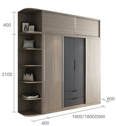 thiết kế chi tiết 2D hình ảnh bên trong Tá»§ quần áo ghi chì vân gá»— thiết kế sang trá»ng hiện đại