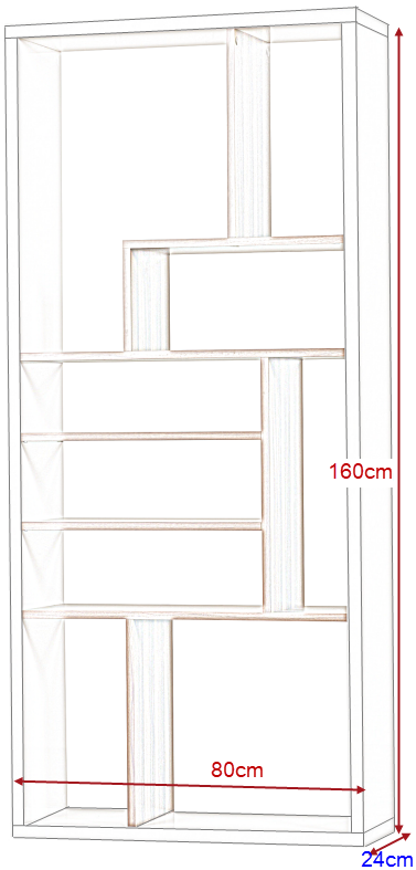 kệ trưng bầy rộng 80 cao m6 sâu 24