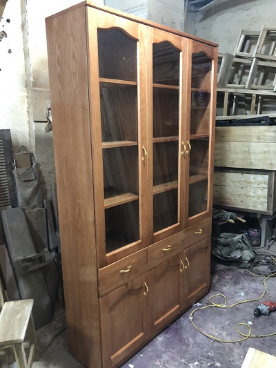 Tủ hồ sơ Gỗ Verneer sồi, tần bì tay nắm dương KS06