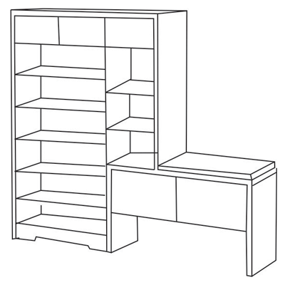 phác họa Tủ giầy 1m2 đa năng cánh mở thiết kế 2 khoang chính