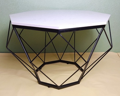 Bà n sofa kim cương mặt đá trắng