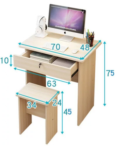 Bàn làm việc 700mm vân sồi giá rẻ