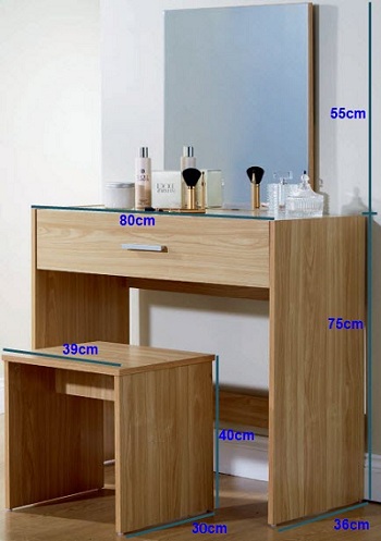 Bà n son trang Ä‘iểm giá rẻ kÃch thước 80cm