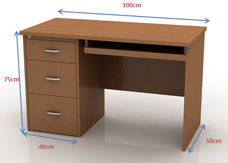Bà n là m việc gỗ ép 1m