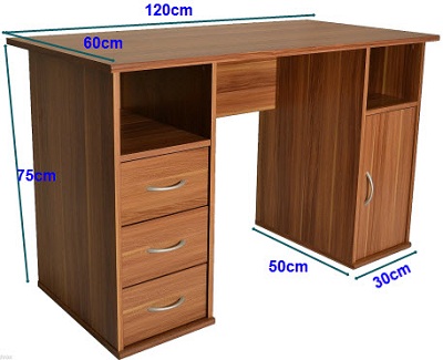 Thiết kế bà n là m việc rộng 120cm giá rẻ