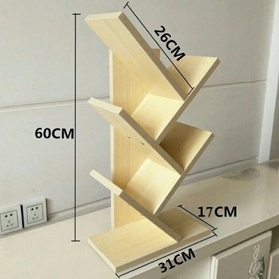 Thiết kế chi tiết kệ sách xương cá dáng đứng kÃch thước rá»™ng 31cm cao 60cm sâu 17cm sang trá»ng hiện đại giá rẻ