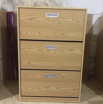 Tủ giầy thông minh cánh lật 3 tầng tay mở âm tủ