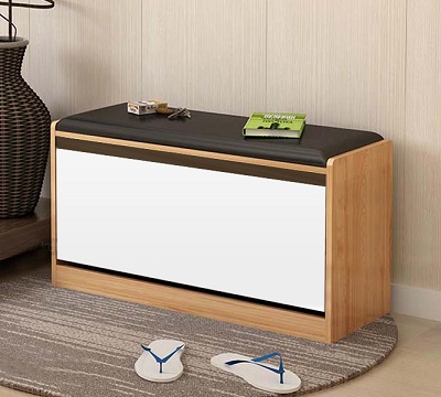 Mẫu tủ giầy thông minh cánh chém vát