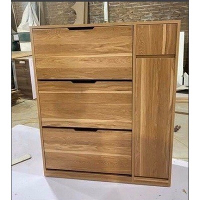 Tá»§ giầy thông minh 3 tầng giá xoay vân gá»— lát sang trá»ng