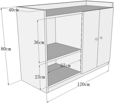 Tủ để đồ gỗ MDF rộng 120cm mầu trắng