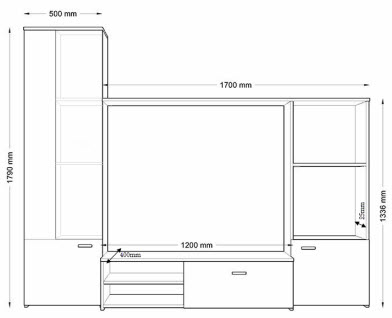 Kệ để tivi và trưng bầy gá»— công nghiệp MDF phá»§ Melamine bá» mặt chống xước chống ẩm. KÃch thước: Rá»™ng 220