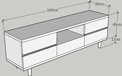 KỆ TIVI GỖ CÔNG NGHIỆP MDF PHỦ MELAMINE MÀU SỒI VÀ TRẮNG
