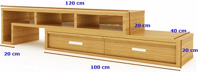 Kệ được thiết kế 2 phần riêng biết thuận tiên cho việc điều chỉnh chiều rộng của kệ cho phủ hợp với không gian căn phòng...