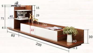 thiết kế Kệ tivi đẹp gỗ công nghiệp