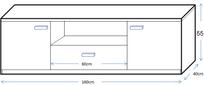 KỆ TIVI GỖ ÉP/ GỖ CÔNG NGHIỆP MFC PHỦ MELAMINE HAI MÀU TRẮNG VÀ SỒI