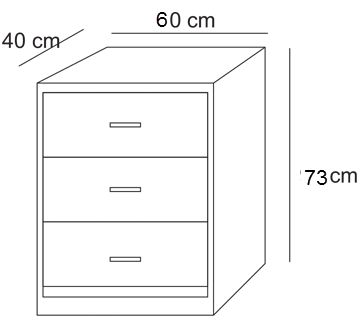 thiết kế táp đầu giưá»ng Rá»™ng 60 x Cao 73 x Sâu 40 (cm)