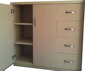 TỦ 4 NGĂN KÉO GỖ CÔNG NGHIỆP MFC PHỦ MELAMINE