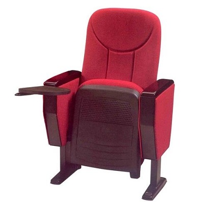 Ghế hội trường đệm mút đúc bọc nỉ kiểu dáng hiện đại GHT24 màu đỏ Xanh - Đỏ – Đen Rộng 660 x Sâu (740÷860) x Cao 1000 mm Khung thép, đệm tựa đúc bọc nỉ TC01B sang trọng hiện đại