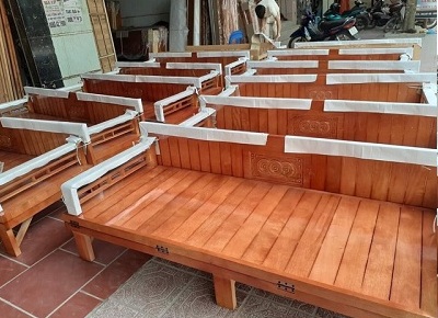 Bán buôn bán lẻ giưá»ng ghế gấp gá»— quế tá»± nhiên thông minh số lượng lá»›n