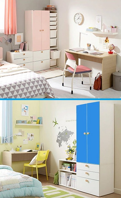 Tủ đựng quần áo cho bé cánh mở nhỏ gọn