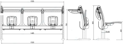 thiết kế chi tiết Ghế phòng chỠGPC05N