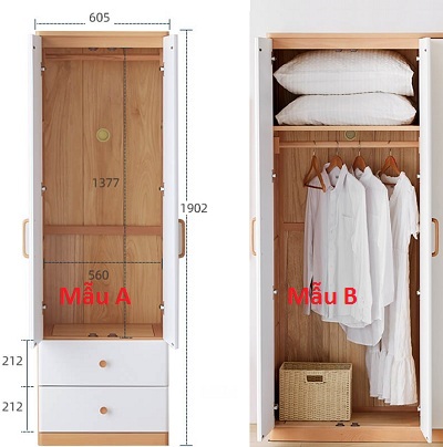 Không gian bố trà bên trong buồng quần áo