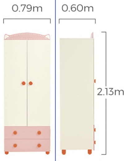 Tủ quần áo cho bé được làm bằng gỗ công nghiệp MDF cốt lõi xanh cao cấp