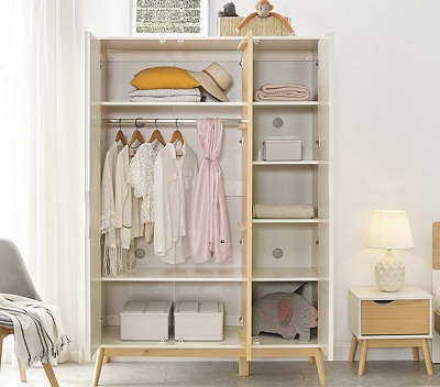 Tủ quần áo gia đình 1m3 chân cao