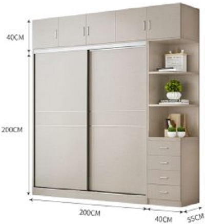 Thiết kế chi tiết Thiết kế buồng trong tá»§ quần áo Tá»§ quần áo gá»— ép sang trá»ng hiện đại GMDF146