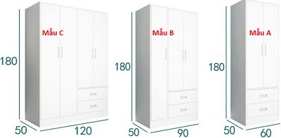 thiết kế tủ quần áo Tủ quần áo gia đình nhỏ gọn