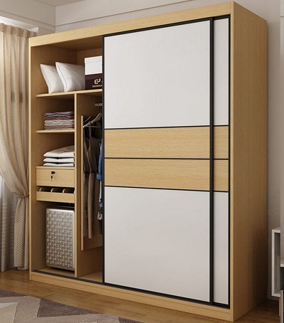 Tủ quần áo 2m cánh lùa vân sồi