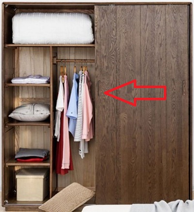 Tủ để quần áo gỗ sồi tự nhiên tiện dụng