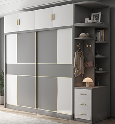 Tủ quần áo gỗ ép lõi xanh chống ẩm hai cánh cửa lùa