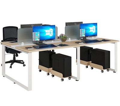 Bàn làm việc module HRMD07H1 được thiết kế dành cho 4 người ngồi với một dãy 2 người, ngồi đối diện nhau