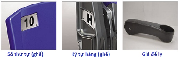 Phụ kiện ghế hội trường kotobuki Sea số ghế tay đựng cốc