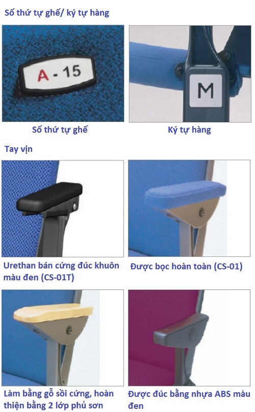 Số thứ tá»± ghế/ ký tá»± hà ng ghế há»™i trưá»ng kotobuki sea nháºt bản