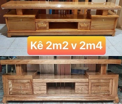Kệ tivi gỗ sồi nga xoan đào lau màu hương xám, hương đỏ Kệ tivi gỗ verneer tự nhiên xoan đào, sồi KVN08 kích thước Rộng 120, 140, 180, 200, 220, 240 x Sâu 40 x Cao 60cm