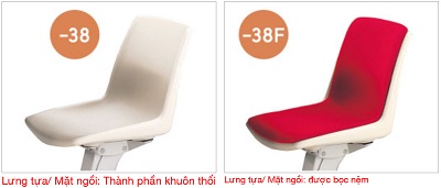 mặt ghế lưng ghế lá»›p há»c kotobuki sea SDA-700-38