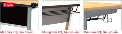 Mặt bà n khung bà n móc treo bà n đơn kotobukise SDA-265